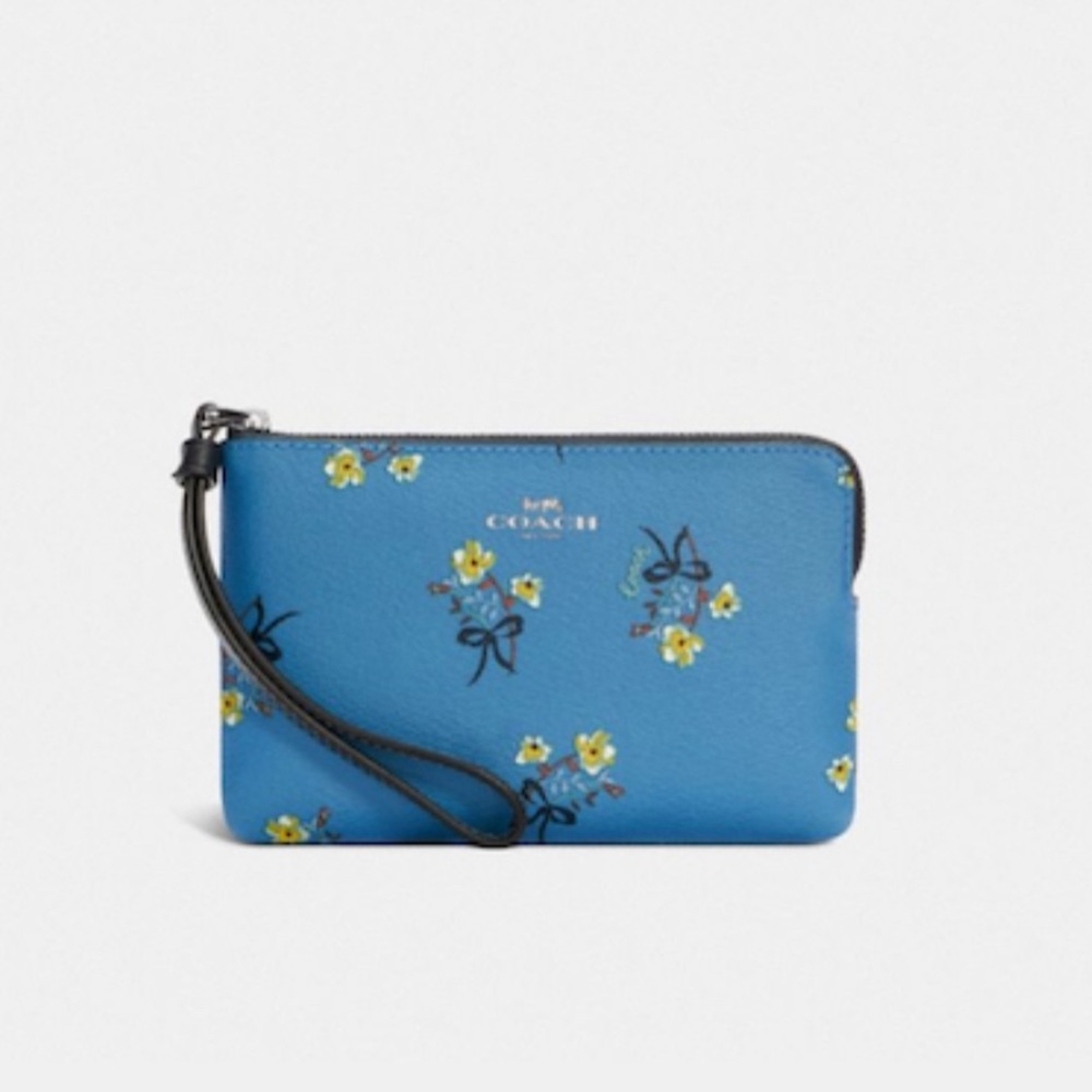 Coach City Tote & Wristlet Set With Floral Bow Print - Picture 9 of 12